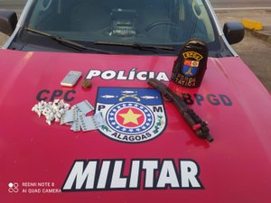 Batalhão de Guardas apreende armas e drogas em ações na parte alta da capital