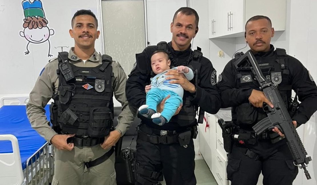 Policiais militares salvam duas crianças em ações distintas no interior de Alagoas
