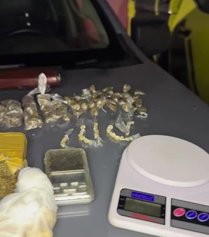 Homem é preso em flagrante com espingarda e drogas no município de Pilar