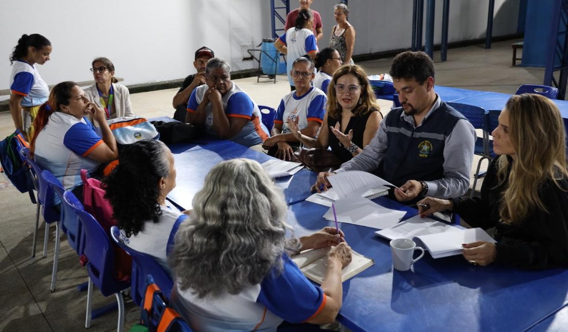 MPAL, MPF e MPT inspecionam infraestrutura e funcionamento da Escola Dom Helder Câmara