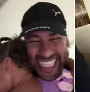 Brincadeira de Neymar termina em choro de Mavie após susto com a mãe; veja