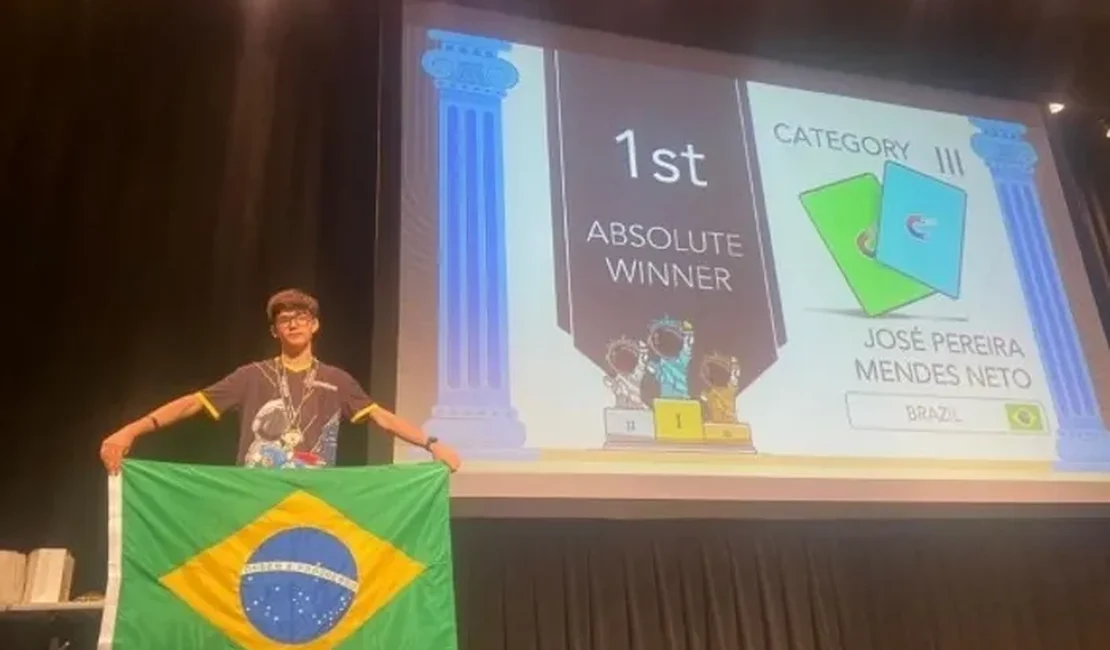 Estudante de Arapiraca conquista medalha de ouro em olimpíada internacional de Matemática