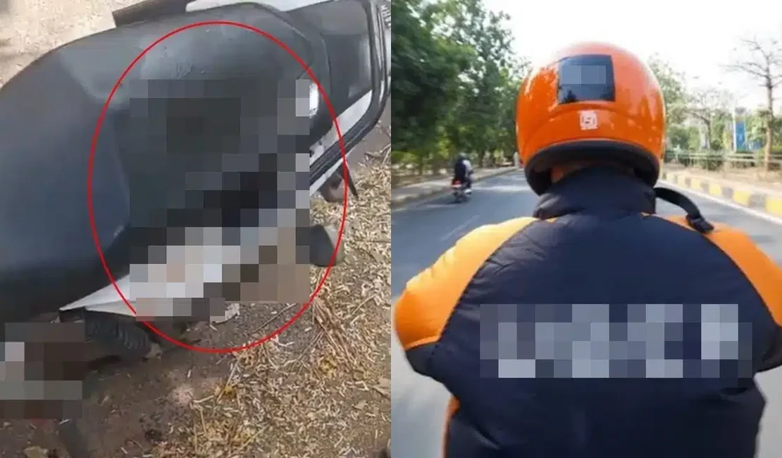 Viralizou: Homem defeca em moto durante viagem de moto uber