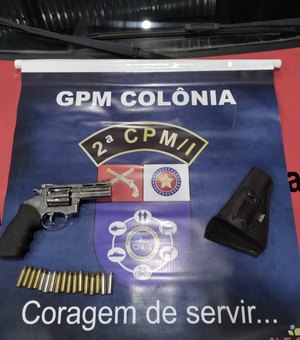 Homem é preso com arma de fogo em Colônia Leopoldina