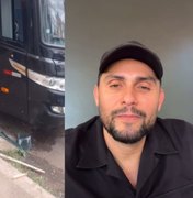 Ônibus de Mano Walter é roubado no Maranhão e cantor alagoano faz apelo