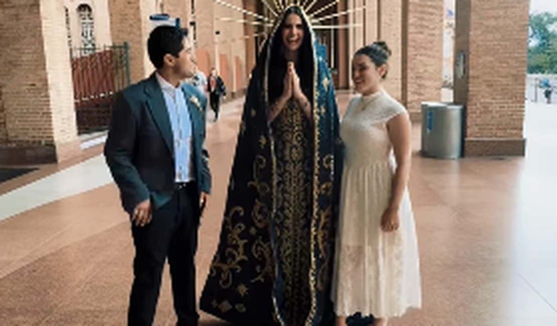 Casal encontra Miss Universo Brasil durante ensaio de pré-casamento
