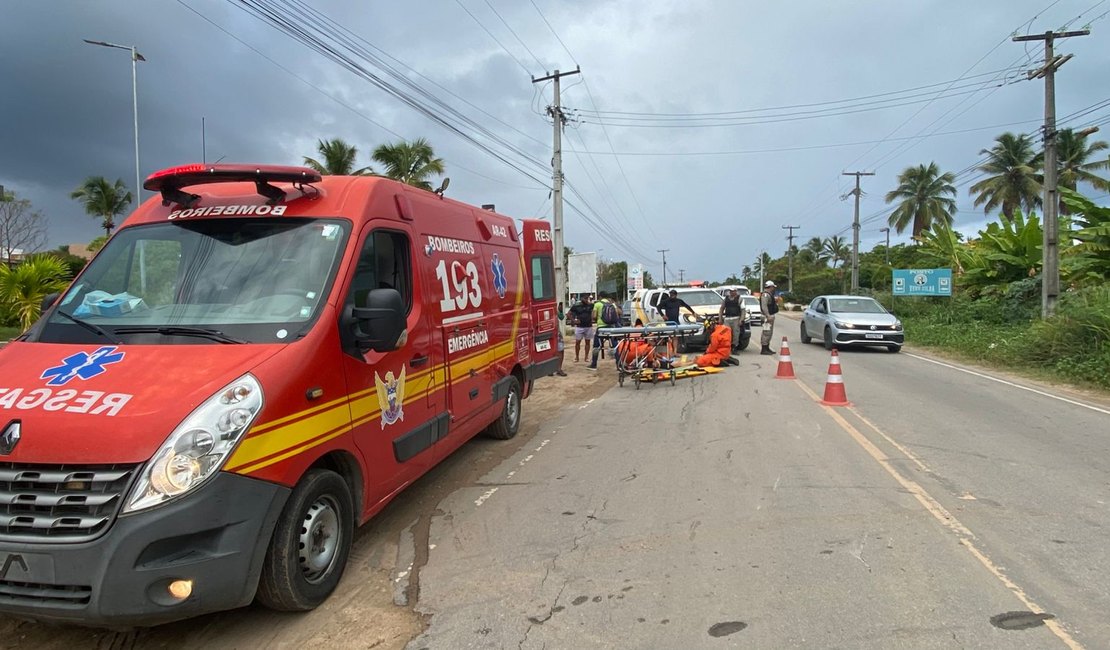 Acidente de trânsito deixa mulher ferida em Maragogi