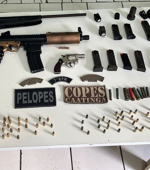 Duas pessoas são presas por porte ilegal de arma durante ação policial em São José da Tapera