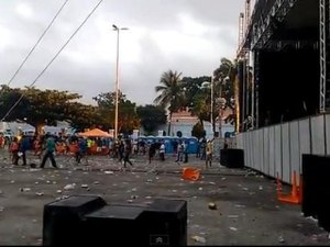Evento em Maceió termina em tumulto e confusão