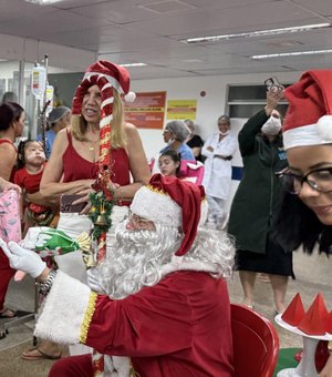 Festa de Natal leva alegria e acolhimento às crianças internadas na Pediatria do HGE