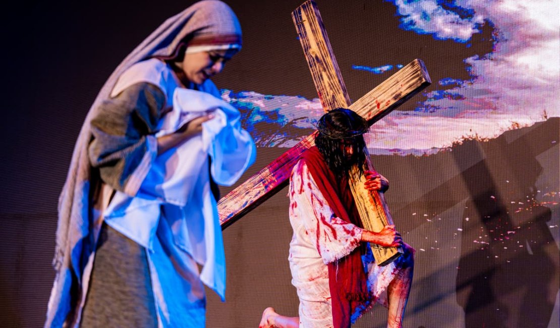Girau do Ponciano se emociona com apresentação do Musical da Paixão na Sexta-feira Santa