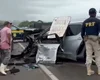 Colisão entre dois carros de passeio deixa feridos na BR-316, em Palmeira dos Índios