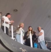 Irmã de Neymar é xingada por torcida rival e se envolve confusão em estádio