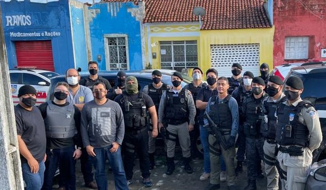 Operação integra das polícias Militar e Civil coibe o tráfico de drogas no Litoral Sul de Alagoas