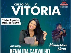 Culto da Vitória é realizado em Arapiraca no próximo domingo (11) 