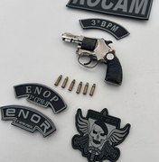 Polícia prende suspeito e apreende arma de fogo em Olho D'Água dos Cazuzinhos, em Arapiraca