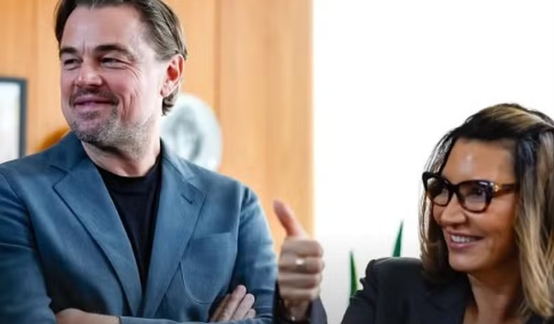 Lula e Janja se reúnem com Leonardo DiCaprio no Palácio do Planalto