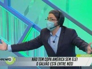 SBT usa Galvão 'fake' para tirar sarro da Globo