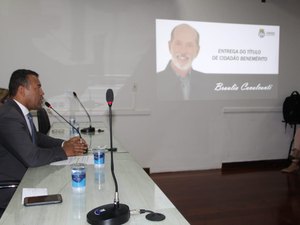 Câmara homenageia ex-vereador Bráulio Cavalcanti com Título de Cidadão Benemérito 