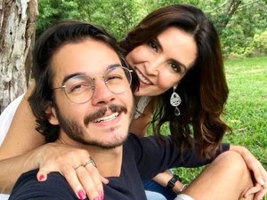 Fátima Bernardes acompanha Túlio Gadêlha em fórum da ONU em Genebra