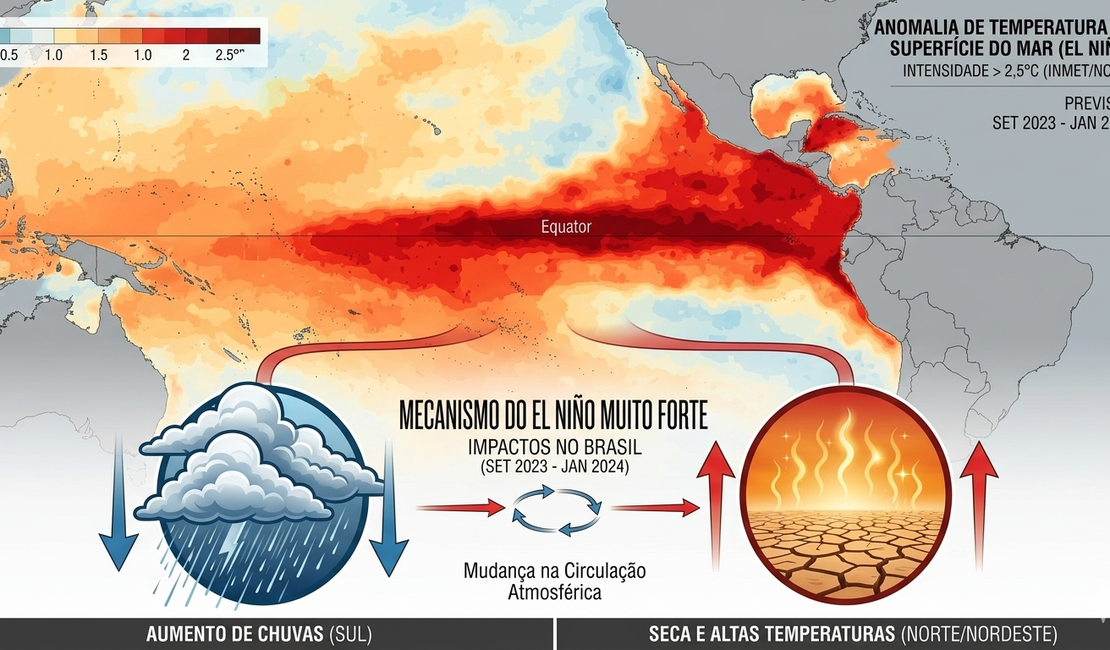 El Niño pode ser um dos mais fortes já registrados desde 1950