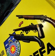 Polícia apreende armas em ‘boca de fumo’ de Porto de Pedras