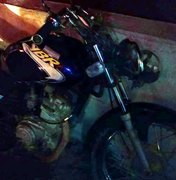 Moto colide com bicicleta na AL-220, em Arapiraca