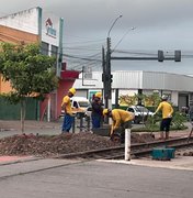 Obra de implantação do VLT de Arapiraca chega à Ciclovia do Trabalhador e deixa moradores apreensivos