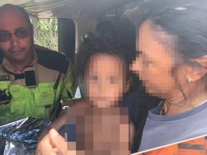 Menina de quatro anos que desapareceu em região de mata é encontrada em MG
