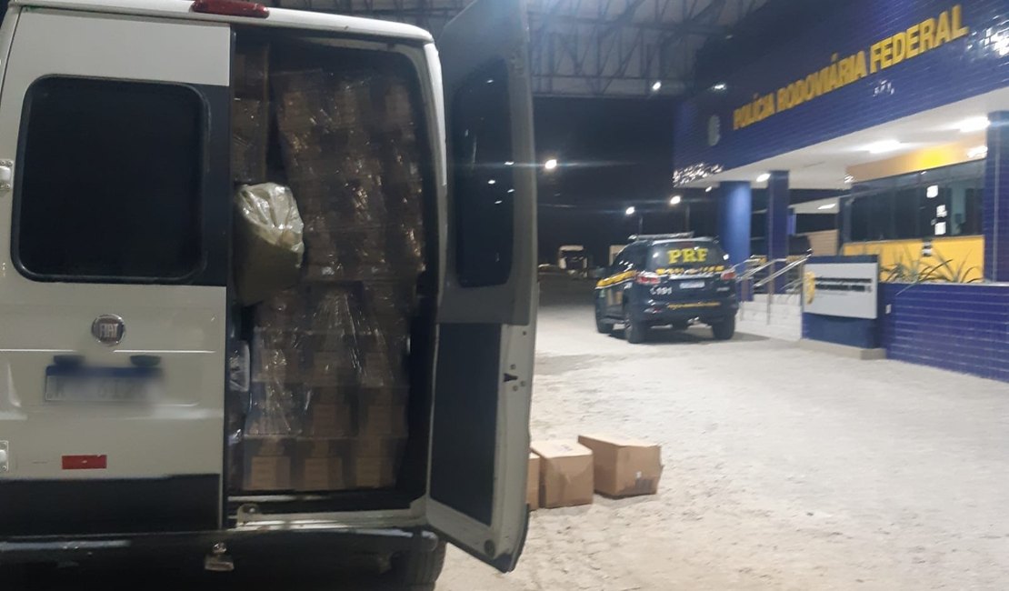 PRF apreende mais de mil unidades de panelas sem Nota Fiscal em Rio Largo/AL