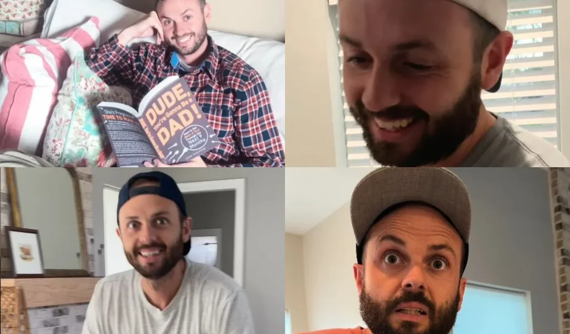 Vídeo viral mostra reação de pai ao descobrir quatro gravidezes