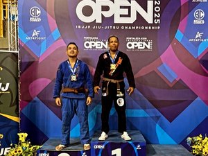 Arapiraquense Alexandre Negão é campeão de Jiu-jitsu no CE representando Palmeira dos Índios