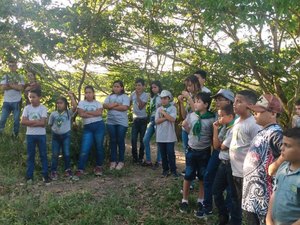 Escoteiros florestais do Cras Dom Adelmo desenvolvem ações de proteção ao meio ambiente