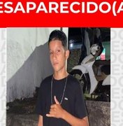 Família segue em busca de informações sobre adolescente desaparecido em Penedo
