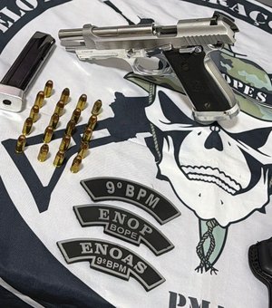 Homem é preso armado com pistola no município de Delmiro Gouveia