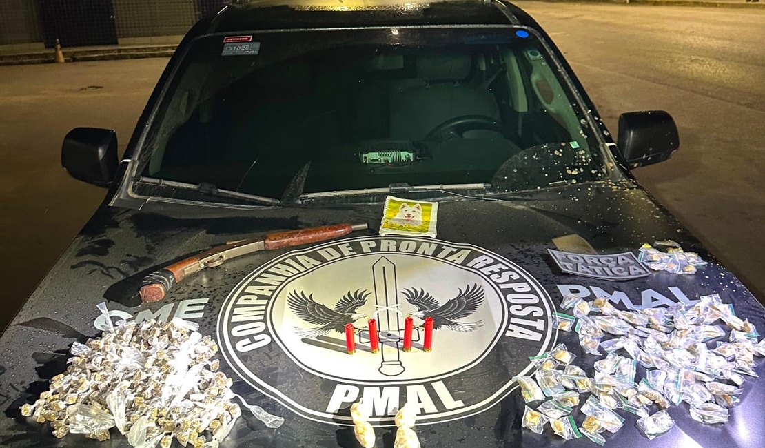 Operação policial deixa suspeito morto e drogas apreendidas em Porto Calvo