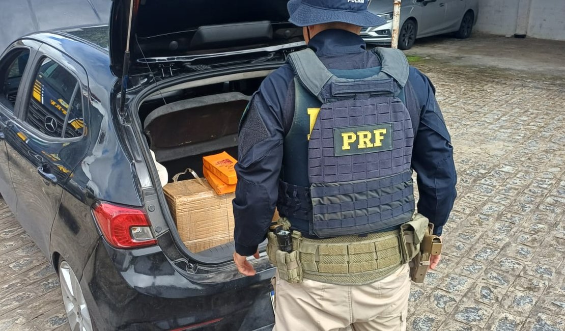 Homem armado é preso com mais de 60 kg de maconha e carro roubado em Maceió