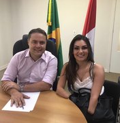 Deputada Thaise Guedes se reúne com Governador Renan Filho