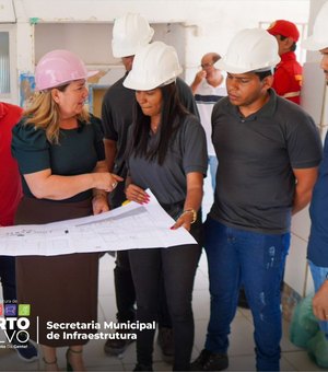 Prefeita dá início as obras de reforma e ampliação de duas escolas em Porto Calvo