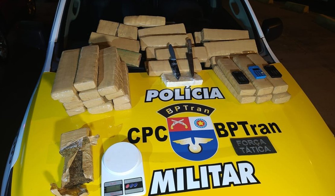 Polícia apreende mais de 40 kg de drogas no Benedito Bentes, em Maceió