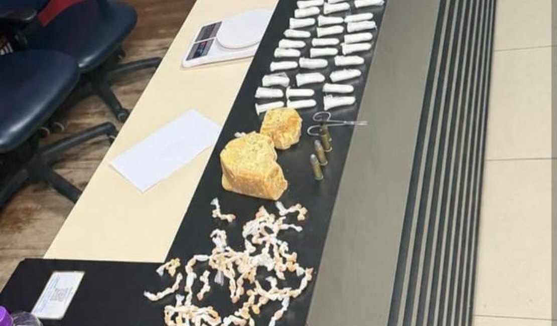 Homem é preso com crack, cocaína e arma de fogo em Maragogi