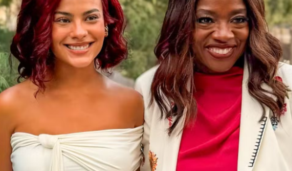 Bella Campos se encontra com Viola Davis em Paris