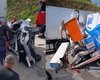 [Vídeo] Colisão entre carreta, caminhão e carro faz vítimas em Joaquim Gomes; veículo foi esmagado