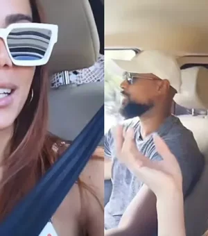 Anitta dá cantada em motorista durante passeio com amigas: 'Apaixonada'