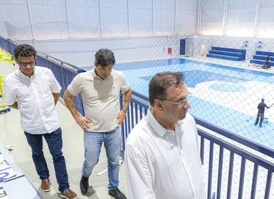 Prefeito Luciano destaca avanços nas obras do complexo esportivo em Bananeiras