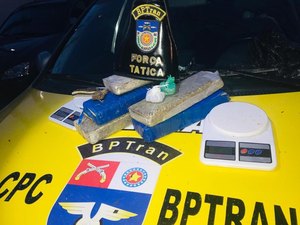 Casal é preso com mais de 3kg de maconha escondido em mata na Pitanguinha 