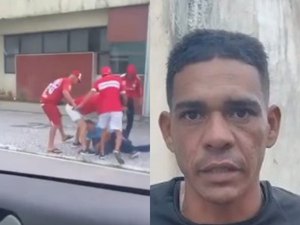 Vídeo de torcedores do CRB agredindo homem viraliza e gari acusado se defende