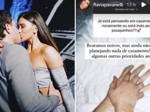 Flavia Pavanelli fala sobre reconciliação com Junior Mendonza: 'Reatamos noivos'