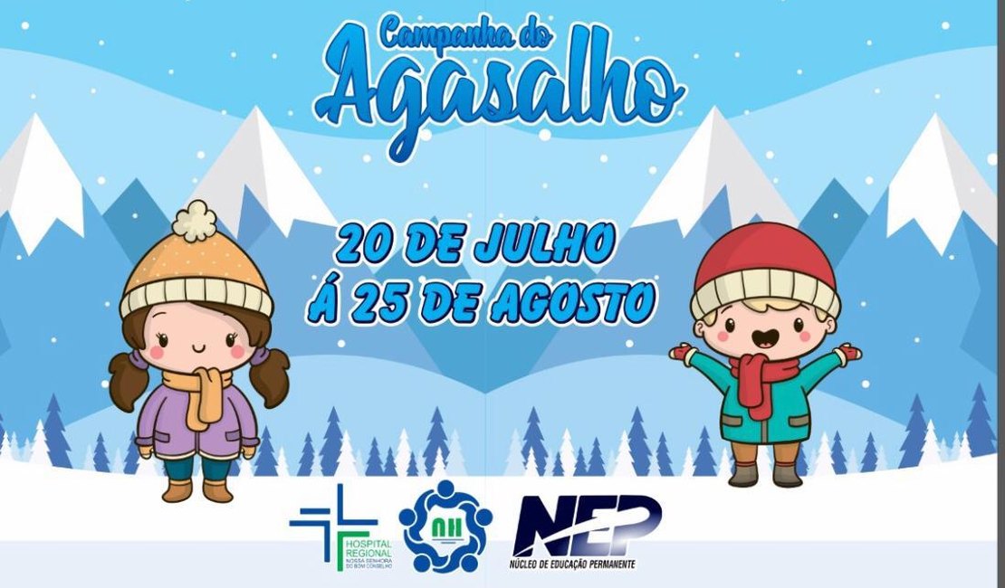 Hospital de Arapiraca promove campanha para arrecadar agasalhos