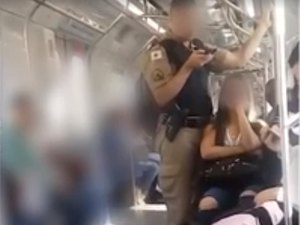 Corregedoria da PM apura suposto caso de assédio de policial no metrô de BH